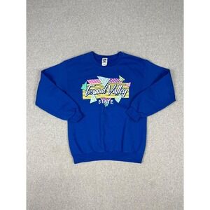 Vintage Grand Valley State University Lakers Sweatshirt Mens S Blue Crew Neck